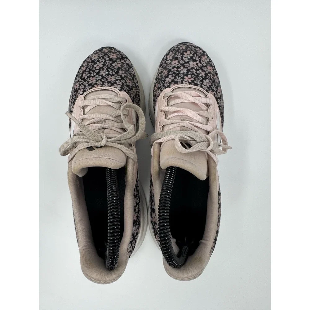 Adidas Women's Shoes Cloudfoam Light Pink Flower Print Size 5 Sneakers - Picture 7 of 9
